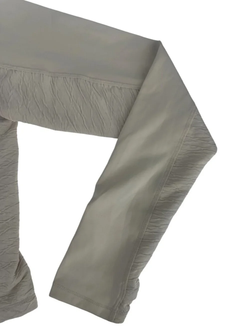 Nike Shirt Medium Beige Trail Dri-Fit Cropped Long Sleeve Running Gorpcore Top